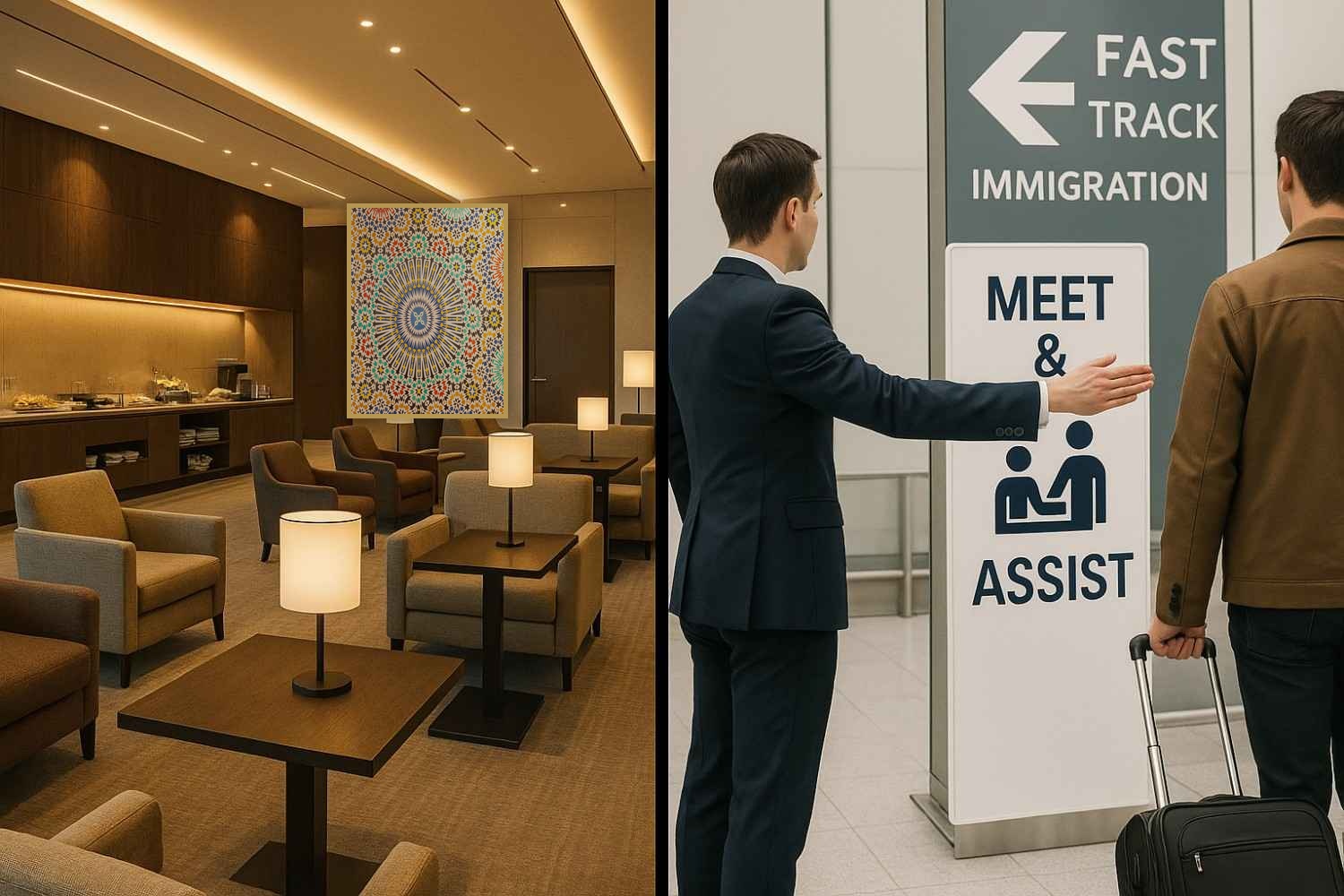 Meet and Greet avec Accès Salon Aspire at Casablanca airport